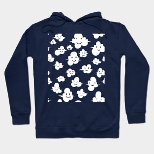 Happy Little Clouds Pattern Hoodie